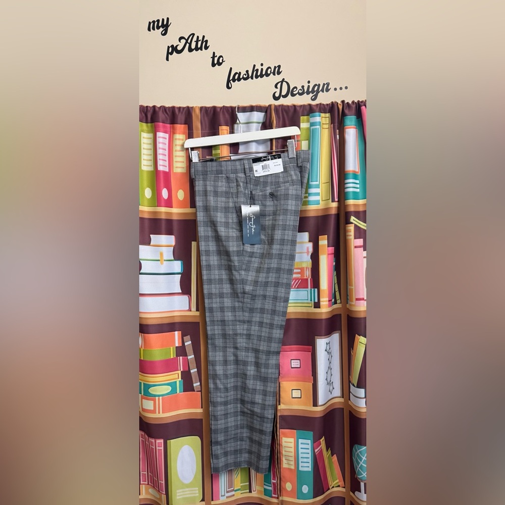 Sean John Gray Plaid Trousers